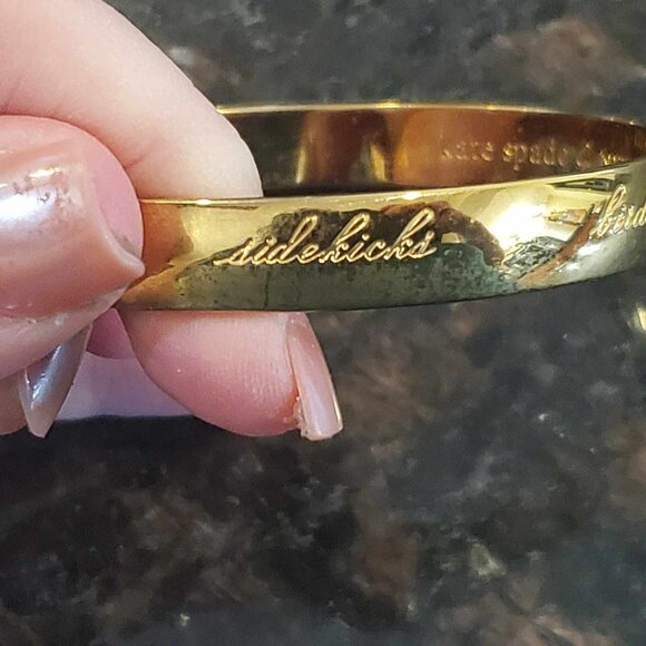 Kate Spade Birds of a Feather Gold Bangle Bracelet - Picture 4 of 9